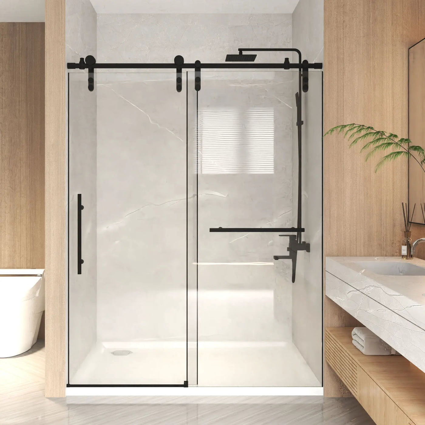Frameless Sliding Bathtub Door With Frame by HouseOfZazla