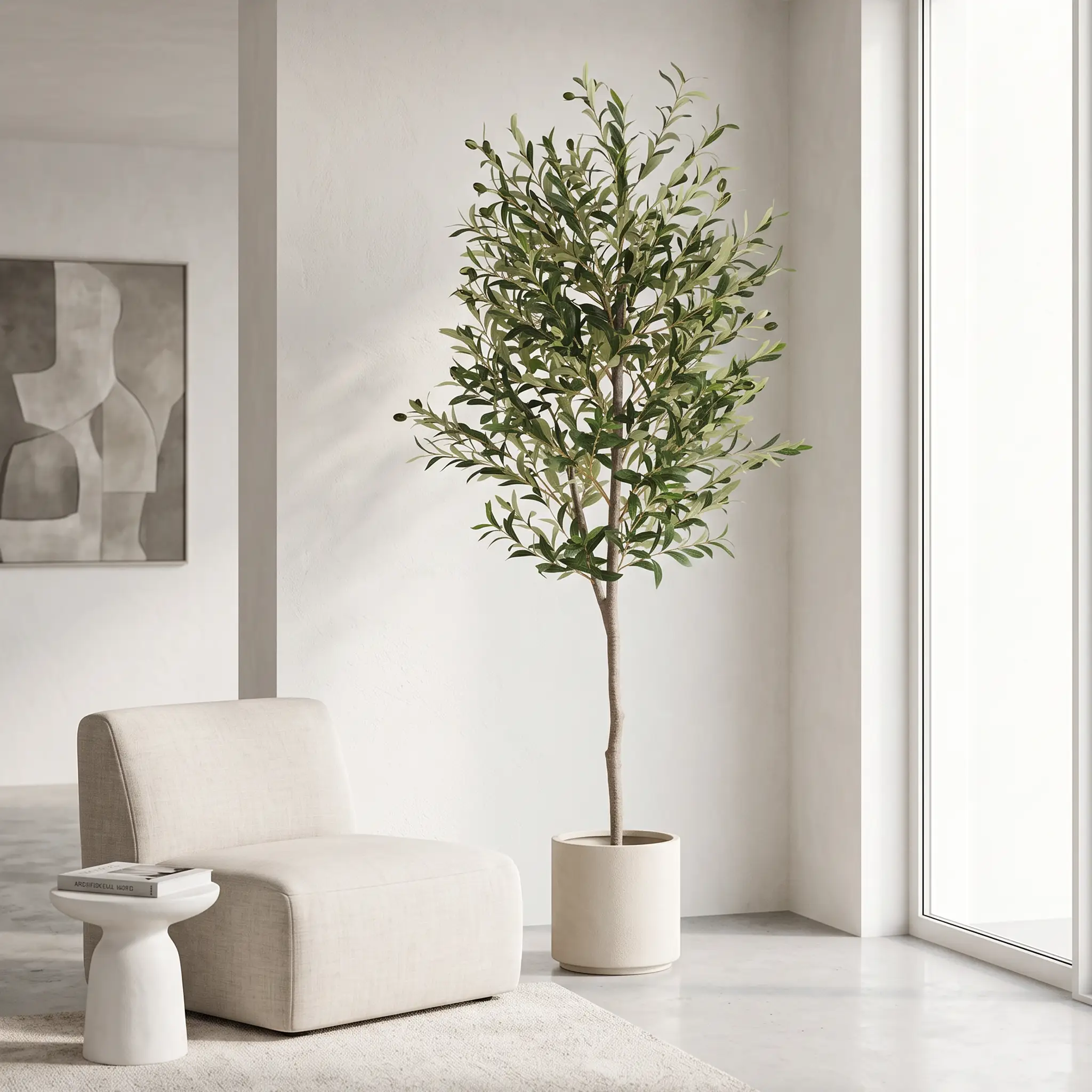 6FT Artificial Olive Tree in by HouseOfZazla