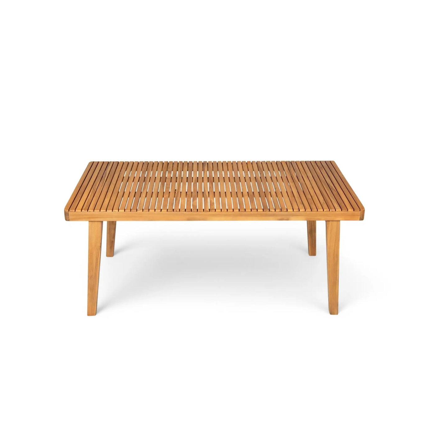 Outdoor Dining Table With Slatted Top by HouseOfZazla