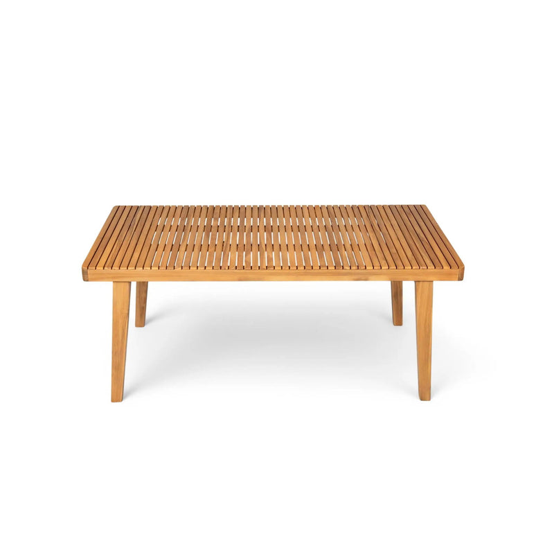 Outdoor Dining Table With Slatted Top by HouseOfZazla