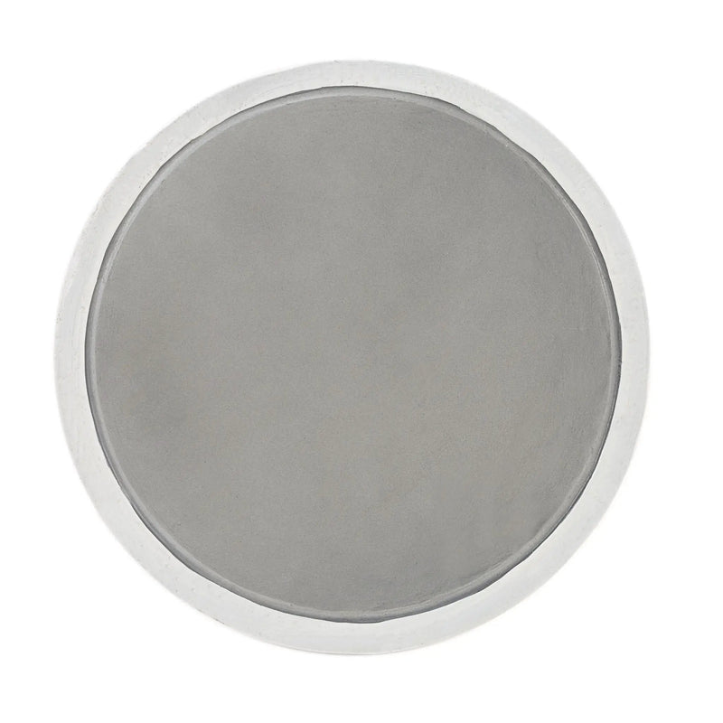 Dylana - Natural Fiber Concrete Accent Table - Gray by HouseOfZazla