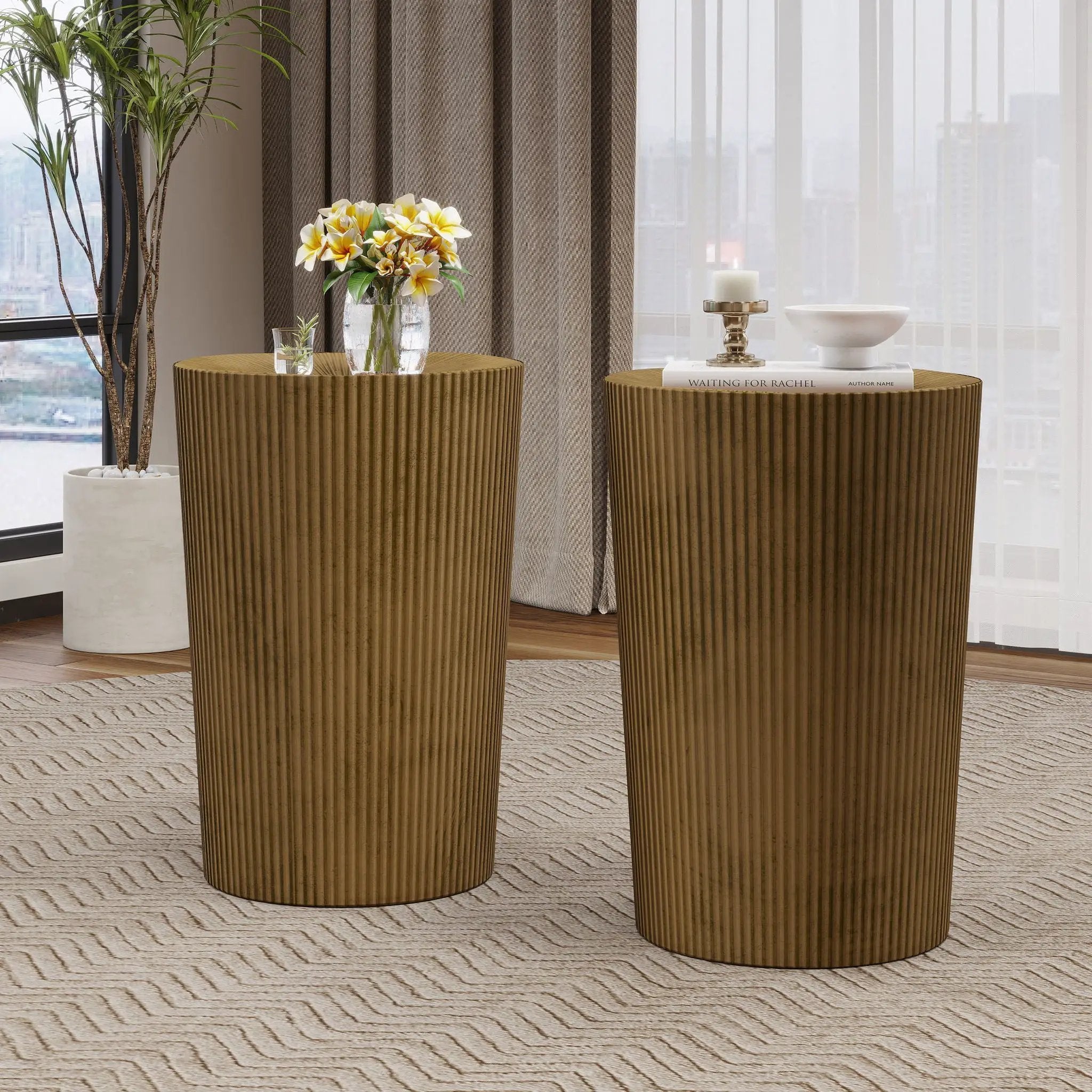 Langseth Iron Sunburst Side Table Modern Design by HouseOfZazla