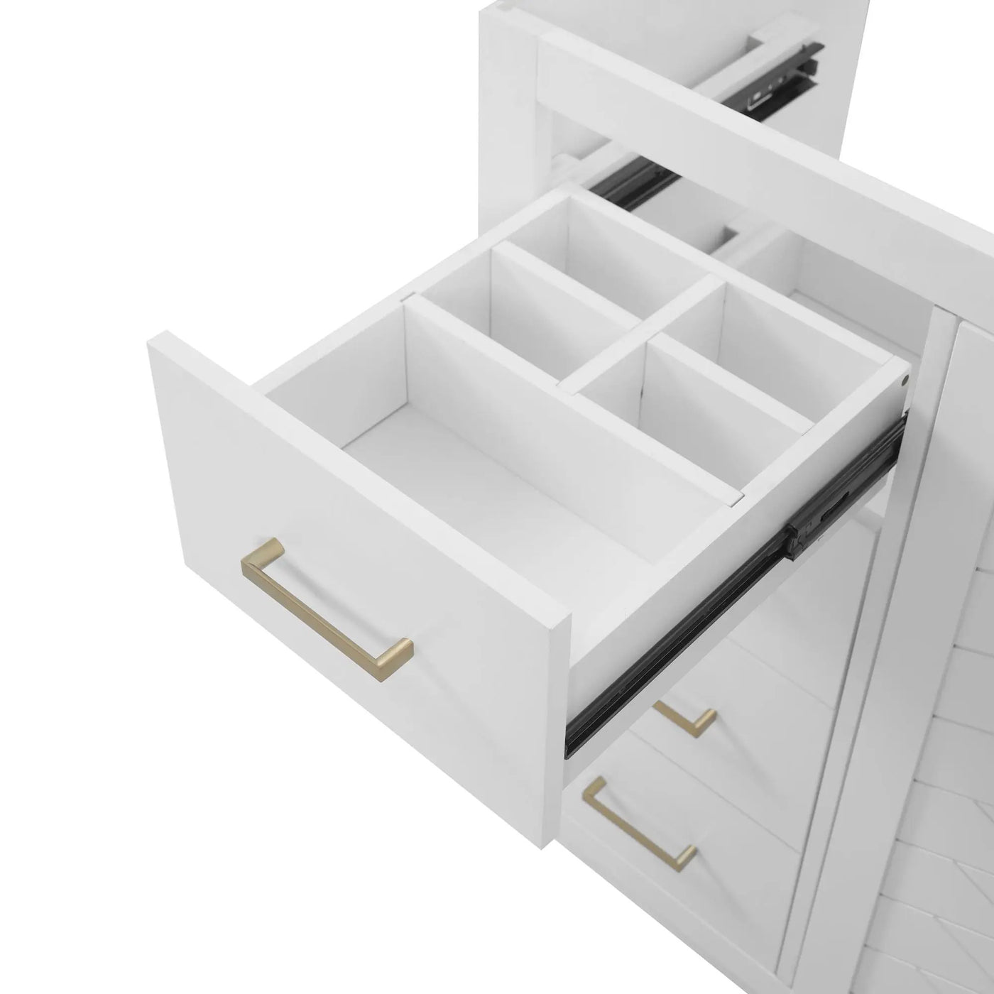 Retro Style Bathroom Vanity, 3 Drawers & Soft Closing Doors by HouseOfZazla
