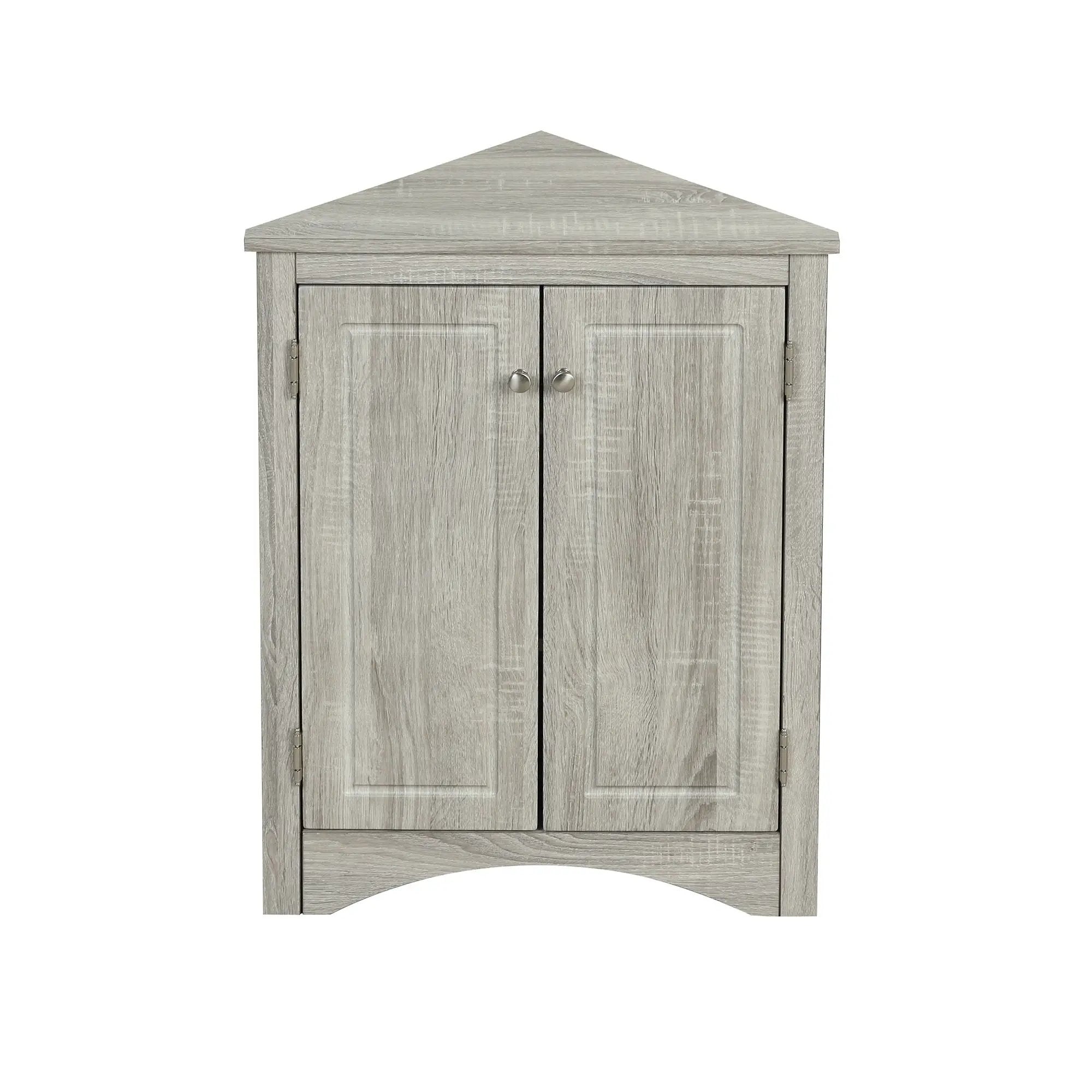Triangle Bathroom Storage Cabinet With Adjustable Shelves, Freestanding Floor Cabinet For Home Kitchen by HouseOfZazla