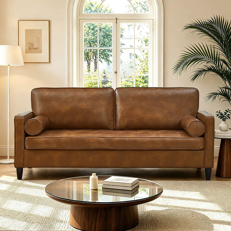 Classic Design Leather Couch by HouseOfZazla