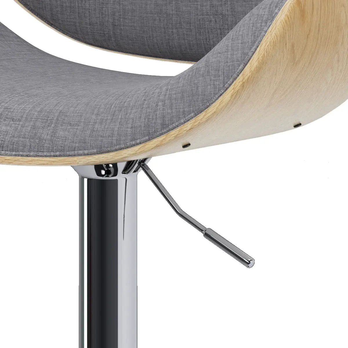 Marana - Handcrafted Bentwood Adjustable Swivel Bar Stool by HouseOfZazla