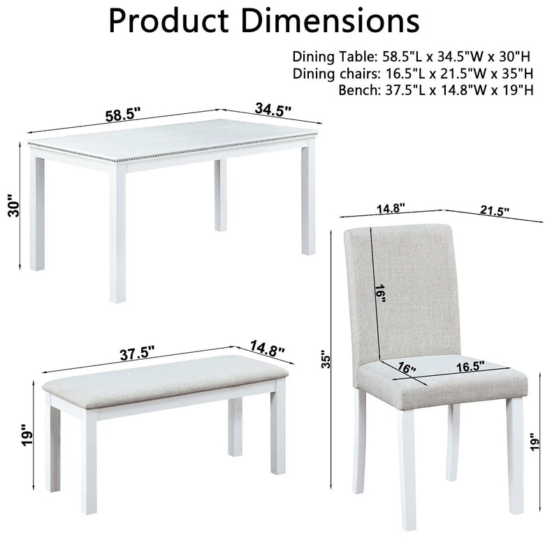 Dining Table Set With Crystal Decoration And Upholstered Chairs by Unique Piece Furniture