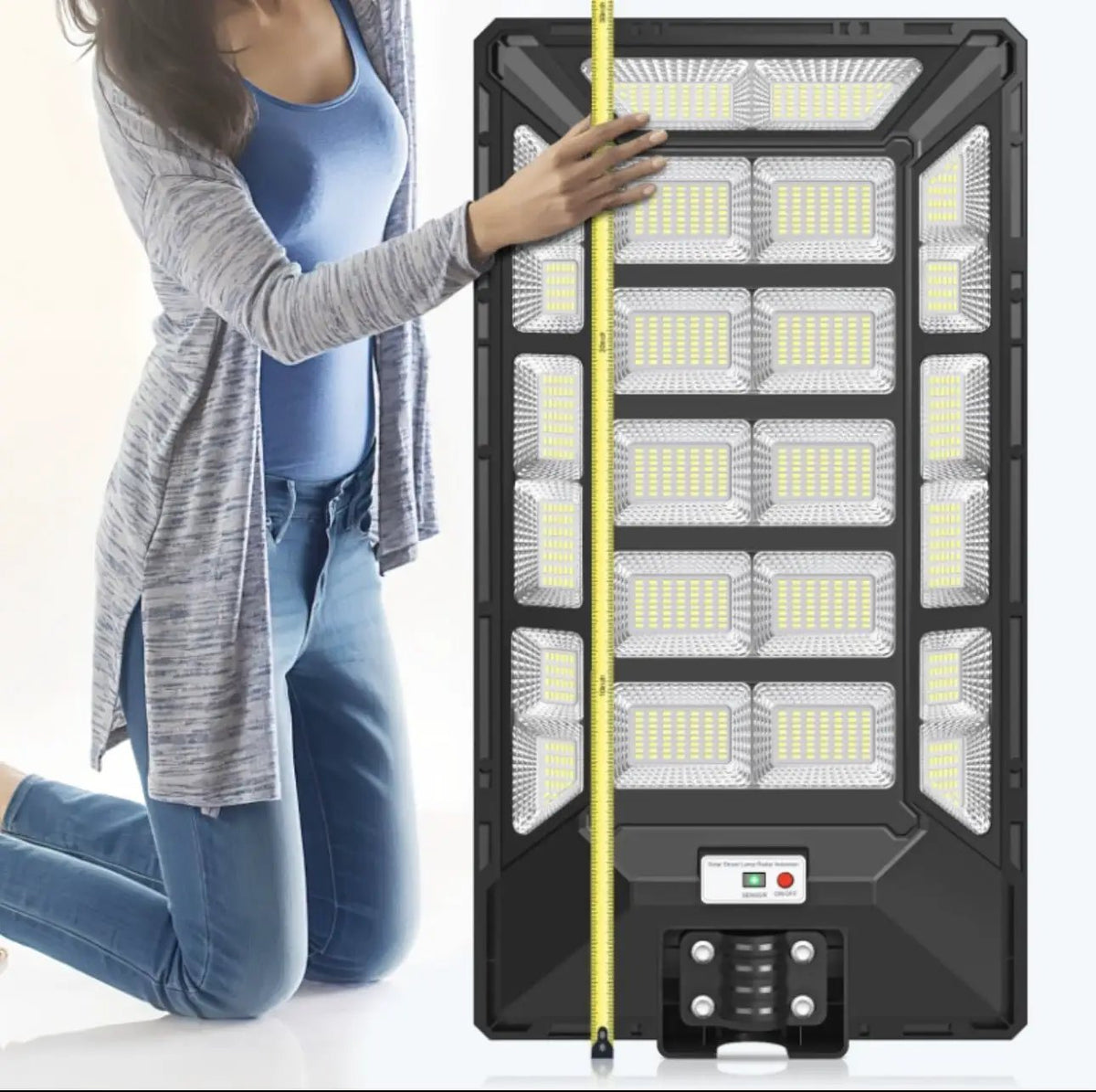 8800W Solar Street Lights Outdoor Waterproof 6500K Dusk to Dawn 180000 Lumen Motion Sensor Super Bright Solar Parking Lot Light by Outdoor Solar Outlet