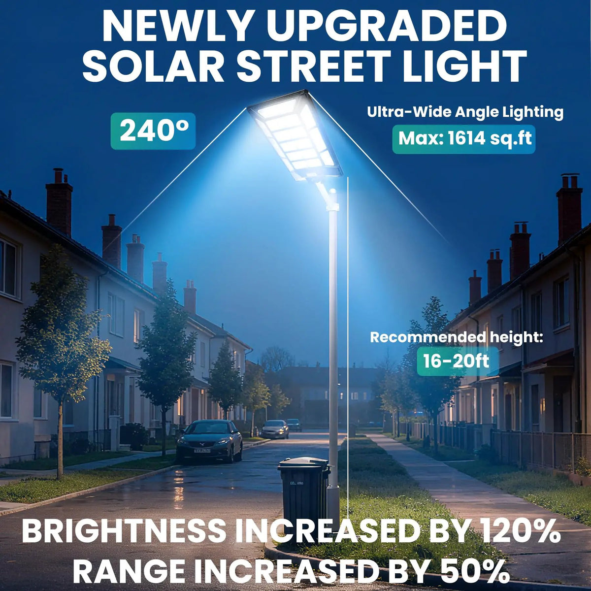 8800W Solar Street Lights Outdoor Waterproof 6500K Dusk to Dawn 180000 Lumen Motion Sensor Super Bright Solar Parking Lot Light by Outdoor Solar Outlet