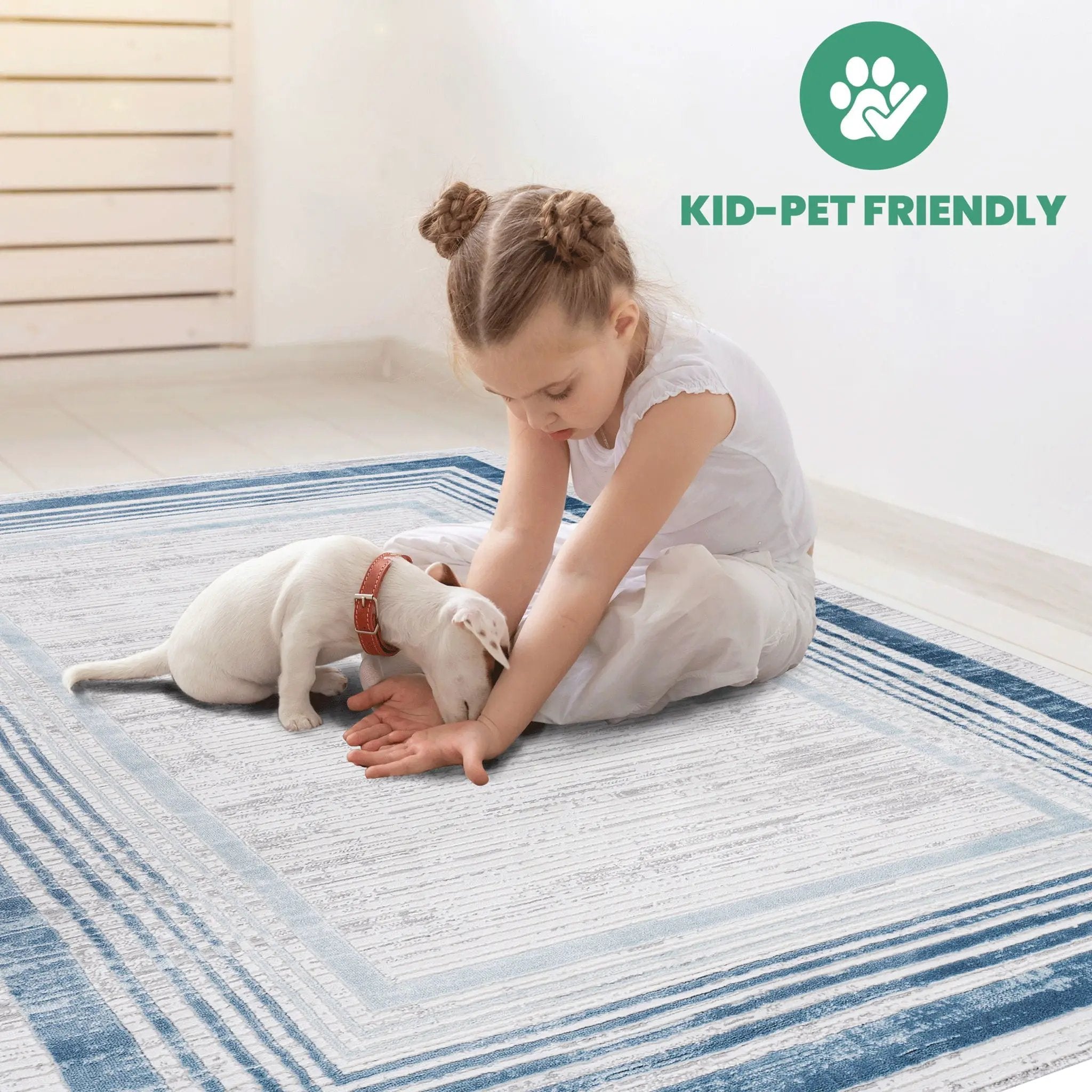 Marfi - Bordered Rug by HouseOfZazla