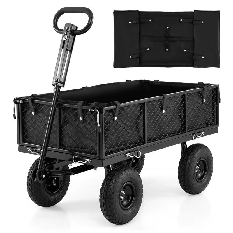 880 lbs Utility Wagon Flatbed with Removable Oxford Cloth Liner by DirectDeals