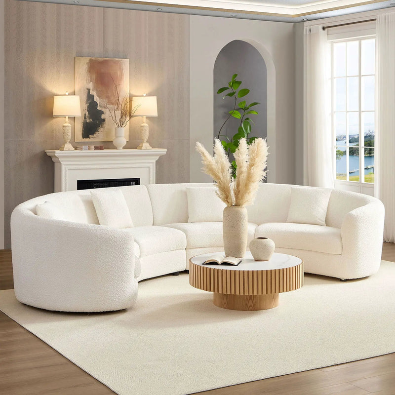 Classic Curved Tight Back Sofa by HouseOfZazla