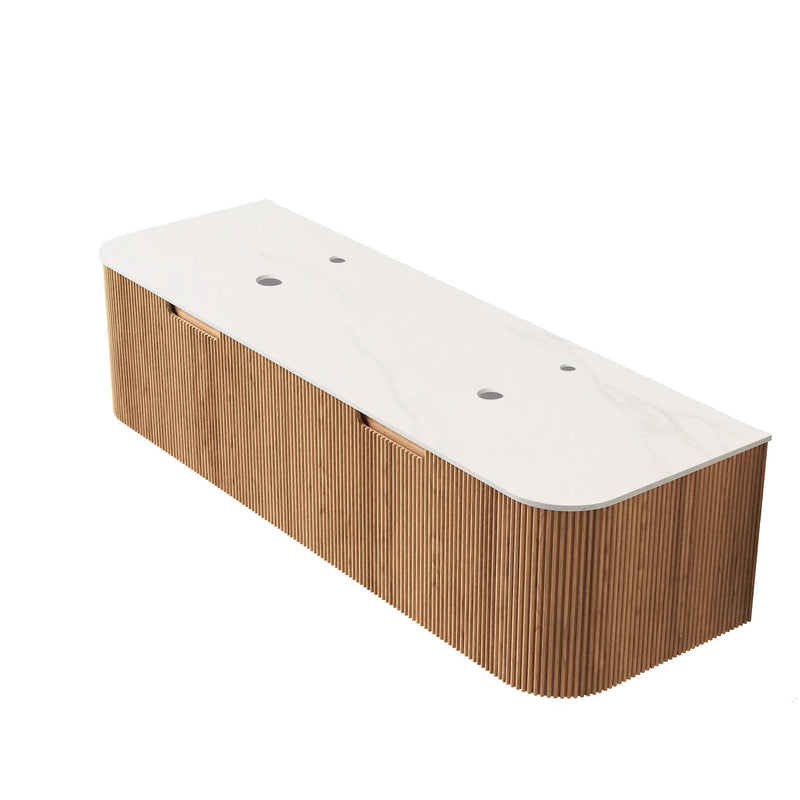 DINA 60'' Wall Mounted Cabinet with Carrara by HouseOfZazla