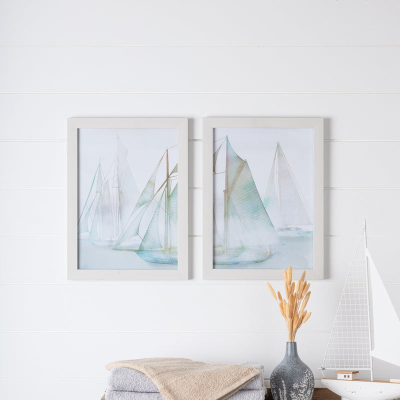 Framed Watercolor Sailboat Print (Set of 2), photo 3 of 3
