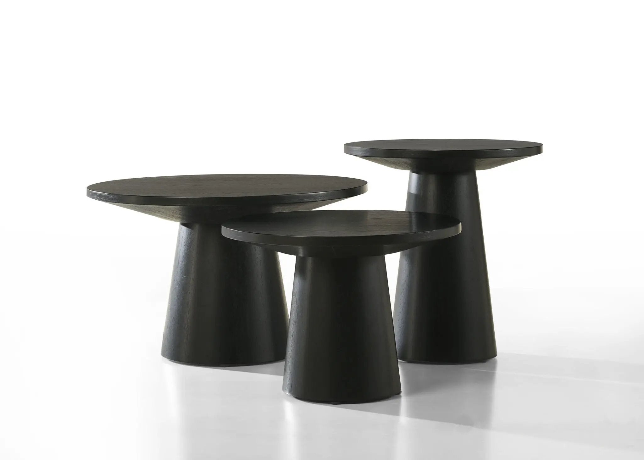 Jasper - 3 Piece Coffee, End, And Console Table (Set of 3) - Ebony Black by Unique Piece Furniture