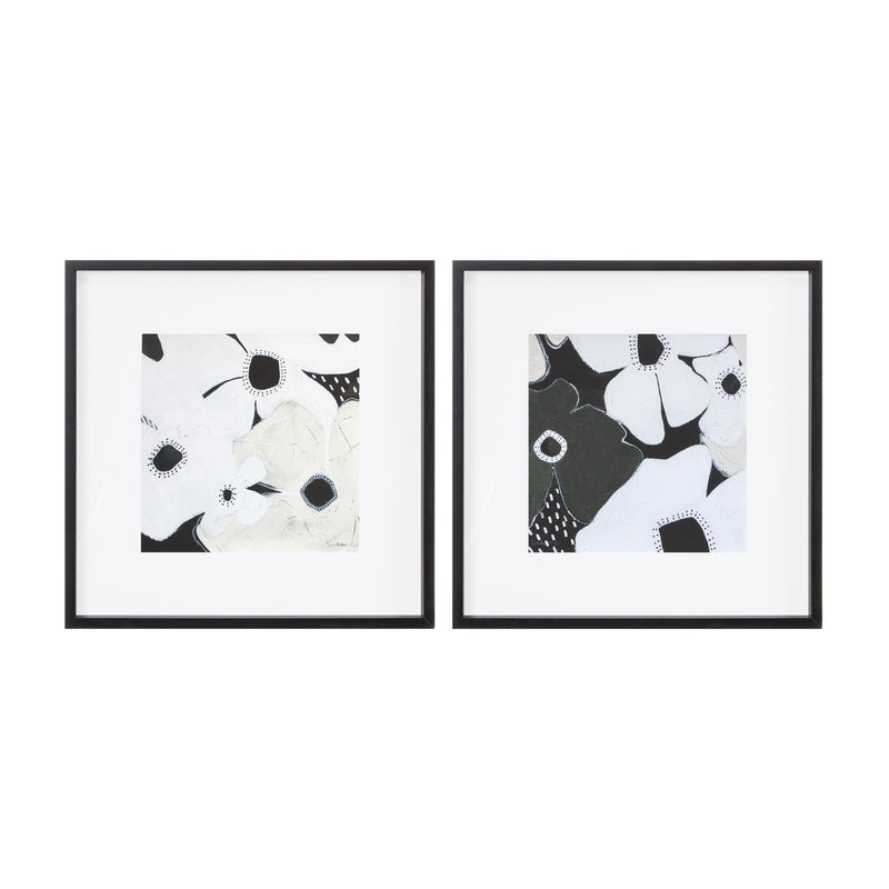 Framed Anemone Floral Print (Set of 2)