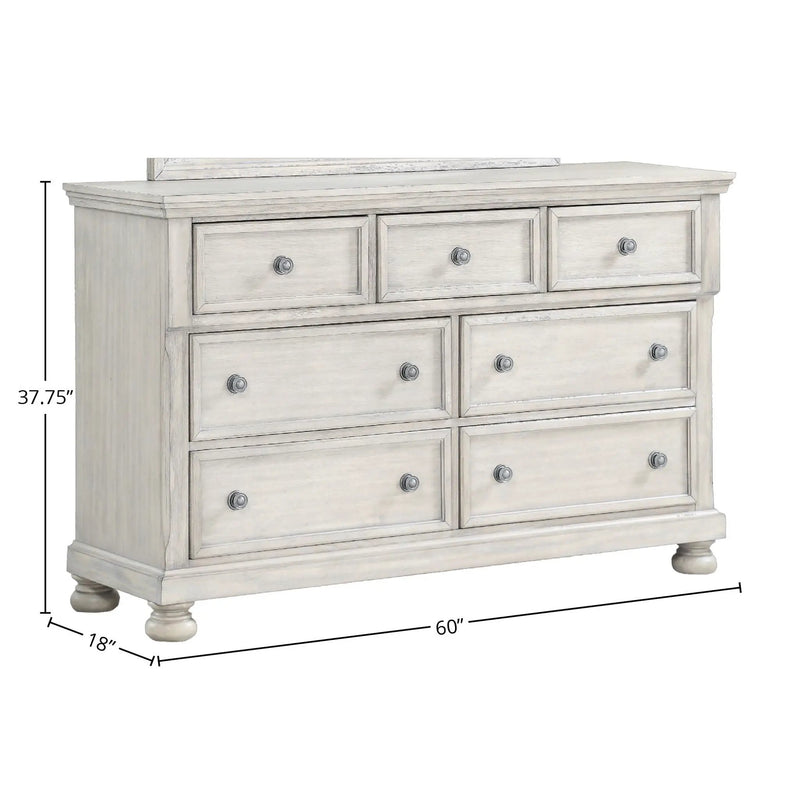 Seven Drawer Dresser - Antique Gray by Unique Piece Furniture