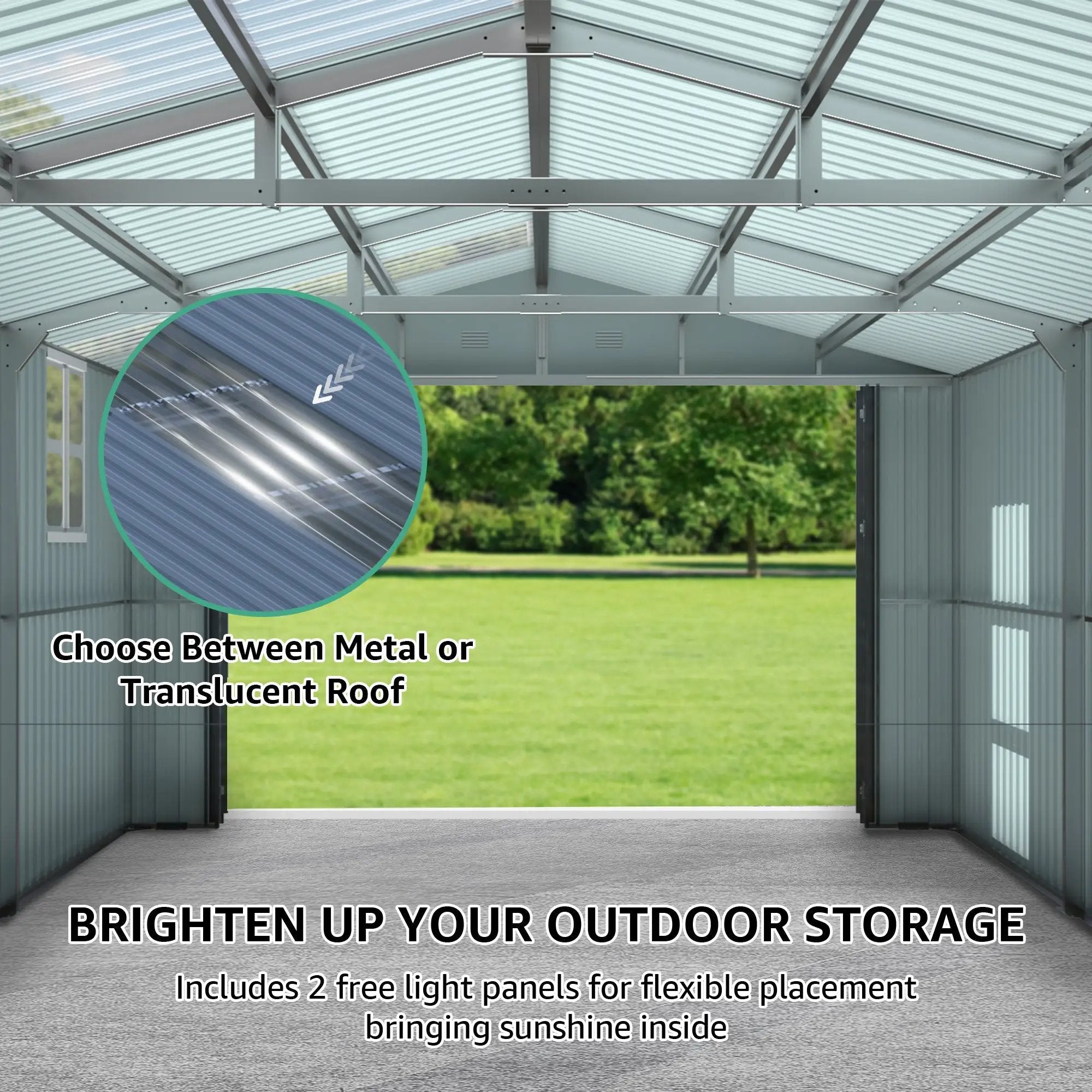 Upgraded 13x20FT Outdoor Storage Shed by HouseOfZazla