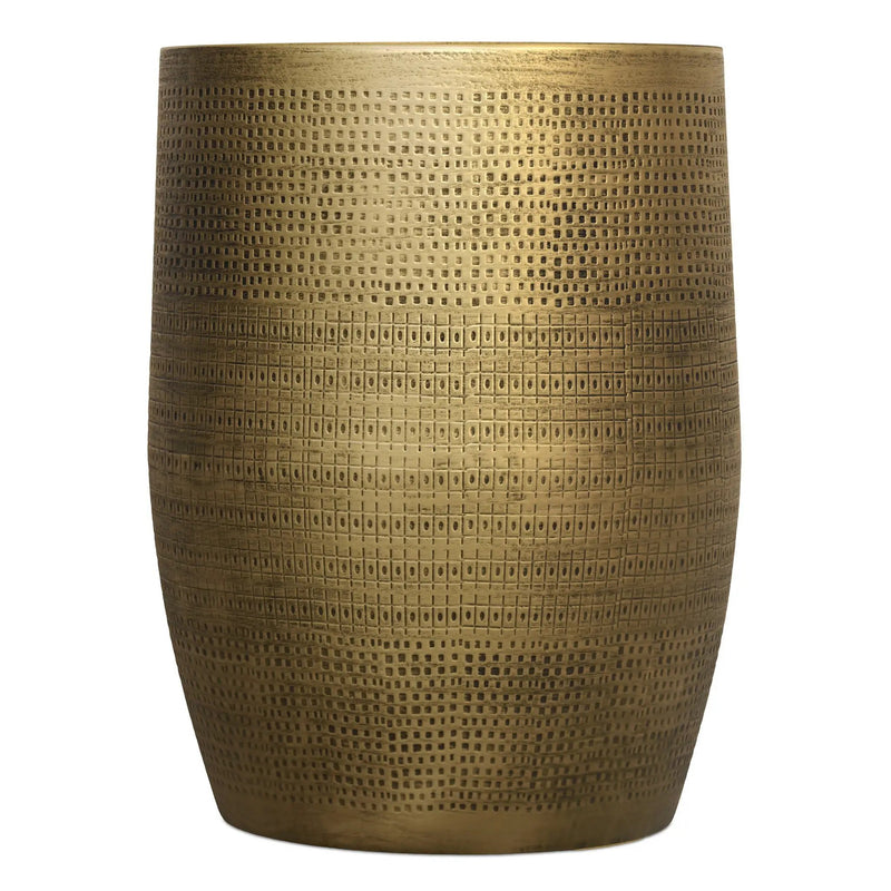 Johnsen - Morse Pattern Accent Table - Antique Brass by HouseOfZazla