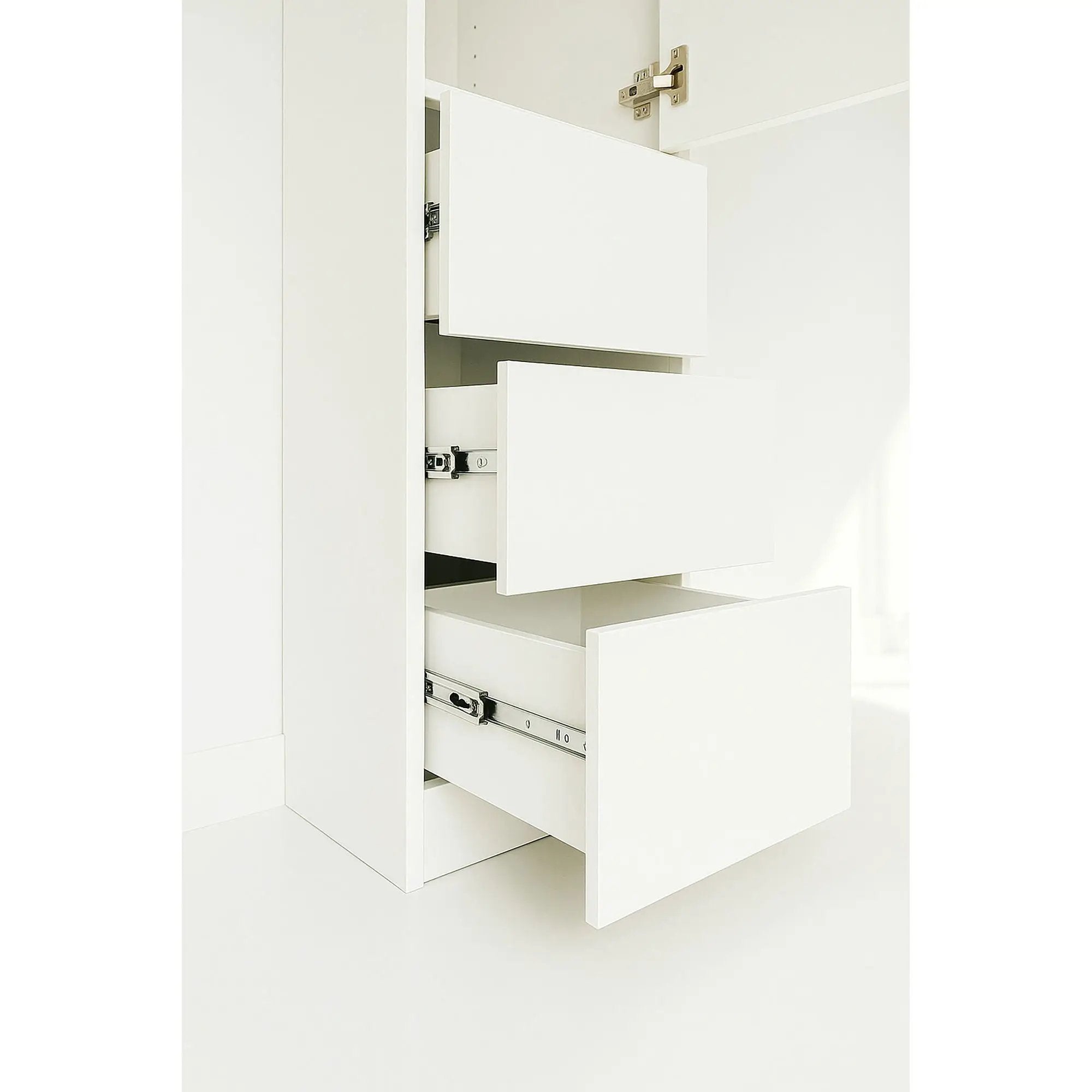 Elise - Modular Closet System & Mirror - White by HouseOfZazla