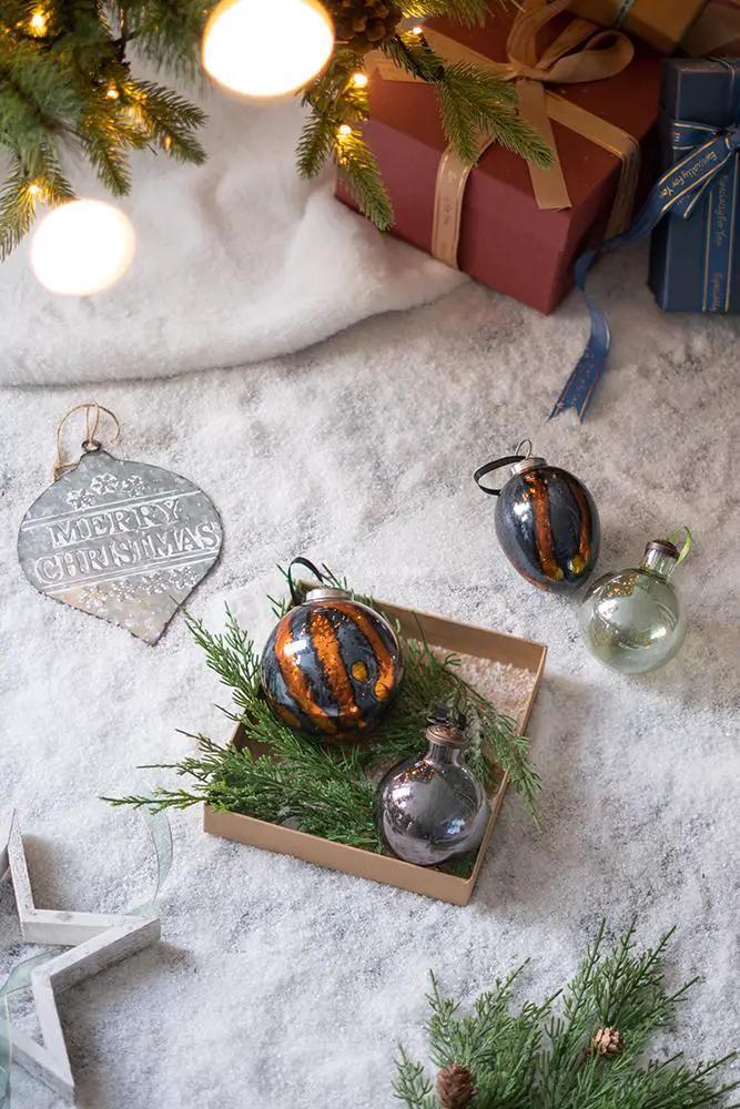 Christmas Ball Ornaments, Decorative Hanging Ball Christmas Tree Ornaments, For Holiday Party Decorations (Set of 6) by Unique Piece Furniture
