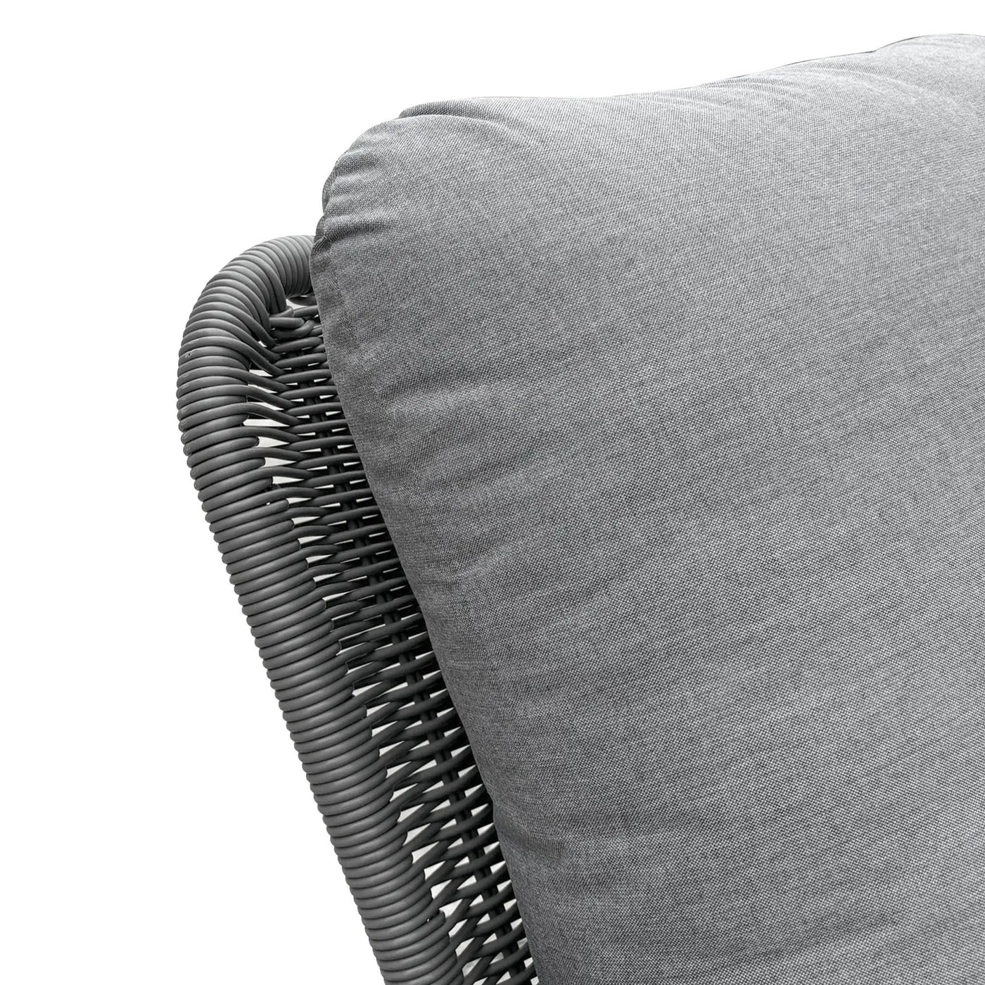 Contemporary Minimalist Wicker Rocking Chair With Soft Cushions by HouseOfZazla