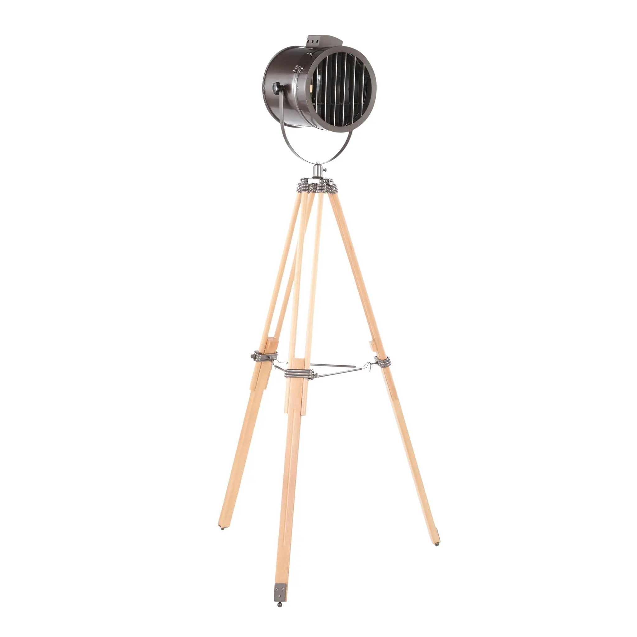 Ahoy - Industrial Floor Lamp - Natural / Antique by HouseOfZazla