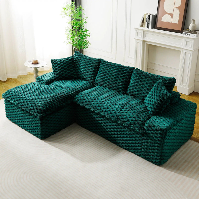 Modular Sofa, Convertible Twin Seat With Chaise Lounge by HouseOfZazla