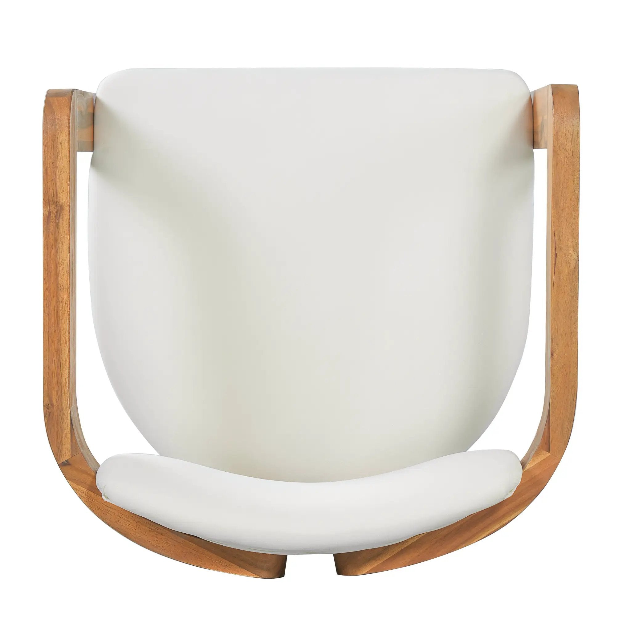 Set of 2 Outdoor Acacia Wood Dining Chairs with Cushions by HouseOfZazla