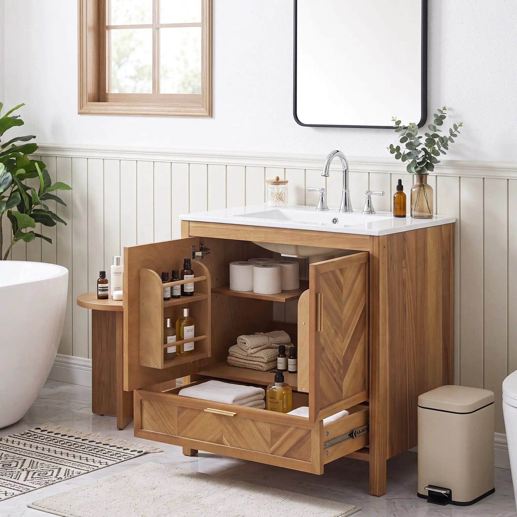 30 Inch Freestanding Farmhouse Bathroom Vanity by HouseOfZazla