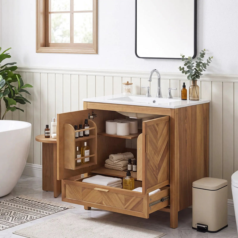 30 Inch Freestanding Farmhouse Bathroom Vanity by HouseOfZazla