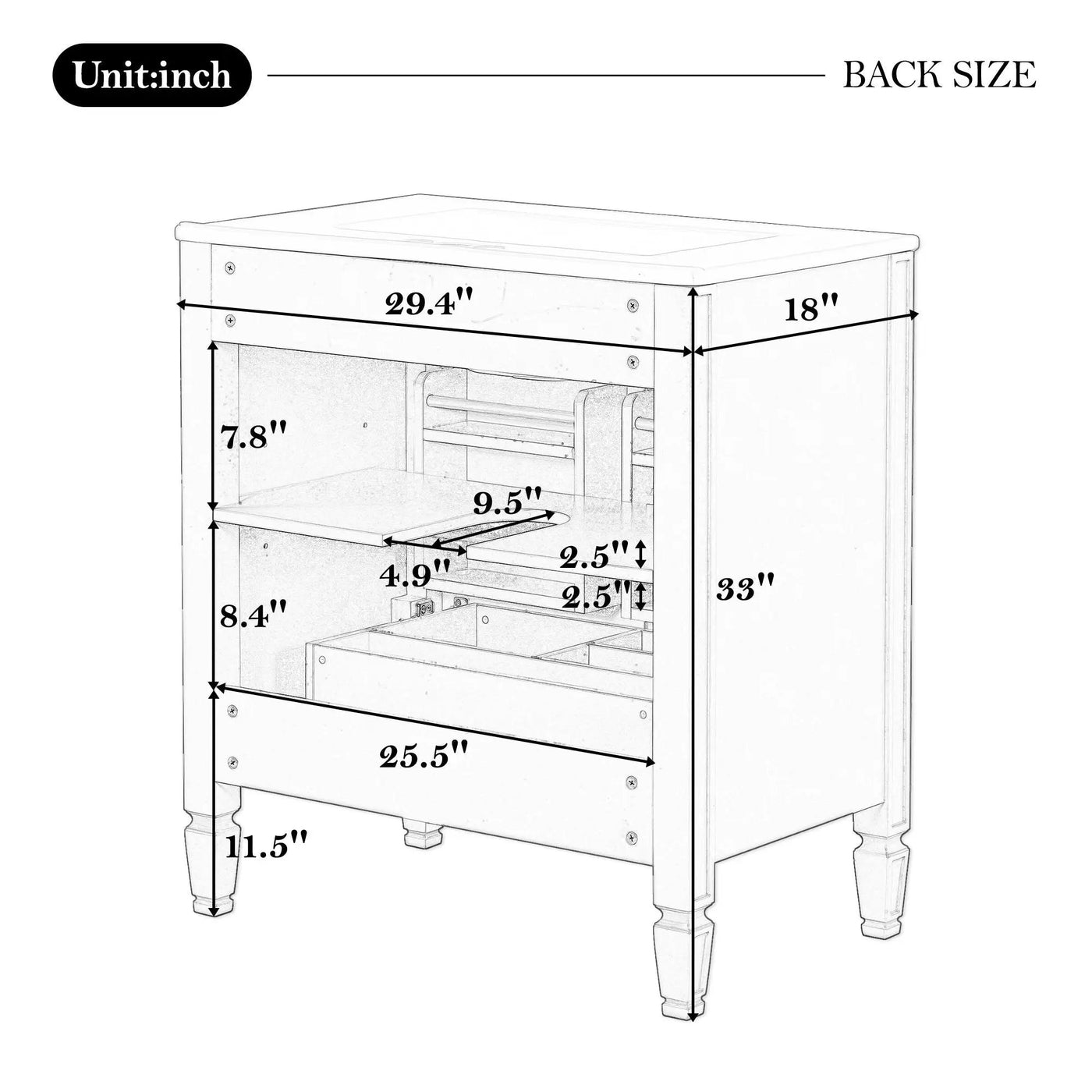 Double Sink Bathroom Vanity Set with Wall Mount Mirror Cabinet by HouseOfZazla