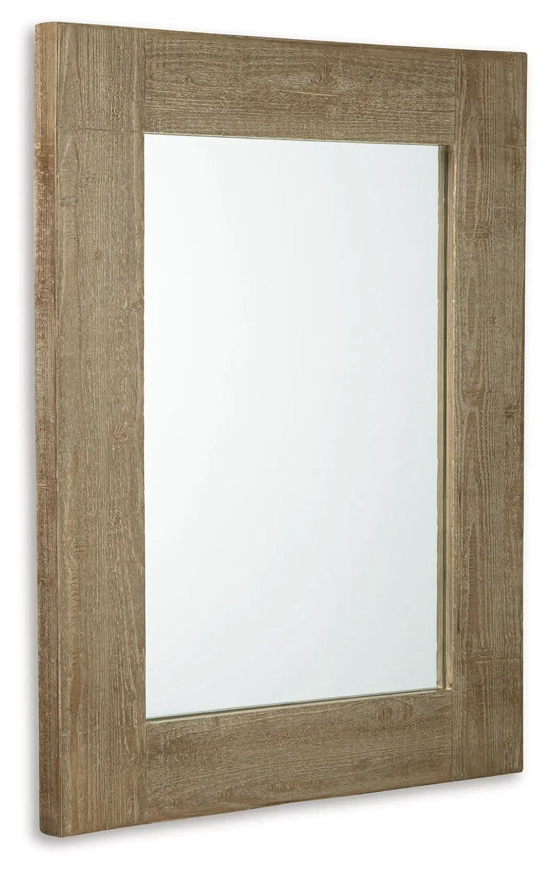 Waltleigh - Accent Mirror - Distressed Brown by Unique Piece Furniture