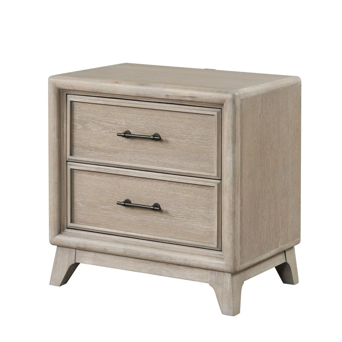 3 Piece Bedroom Set With Padded Headboard, 2 Nightstands by HouseOfZazla