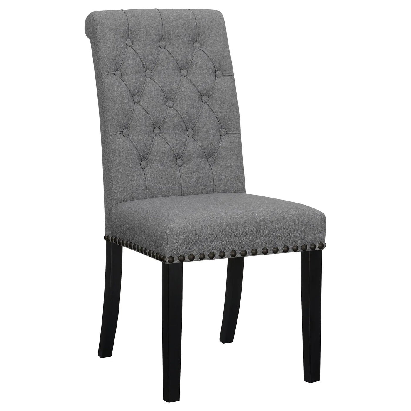 Tufted Rolled Backrest Side Chairs (Set of 2) by HouseOfZazla