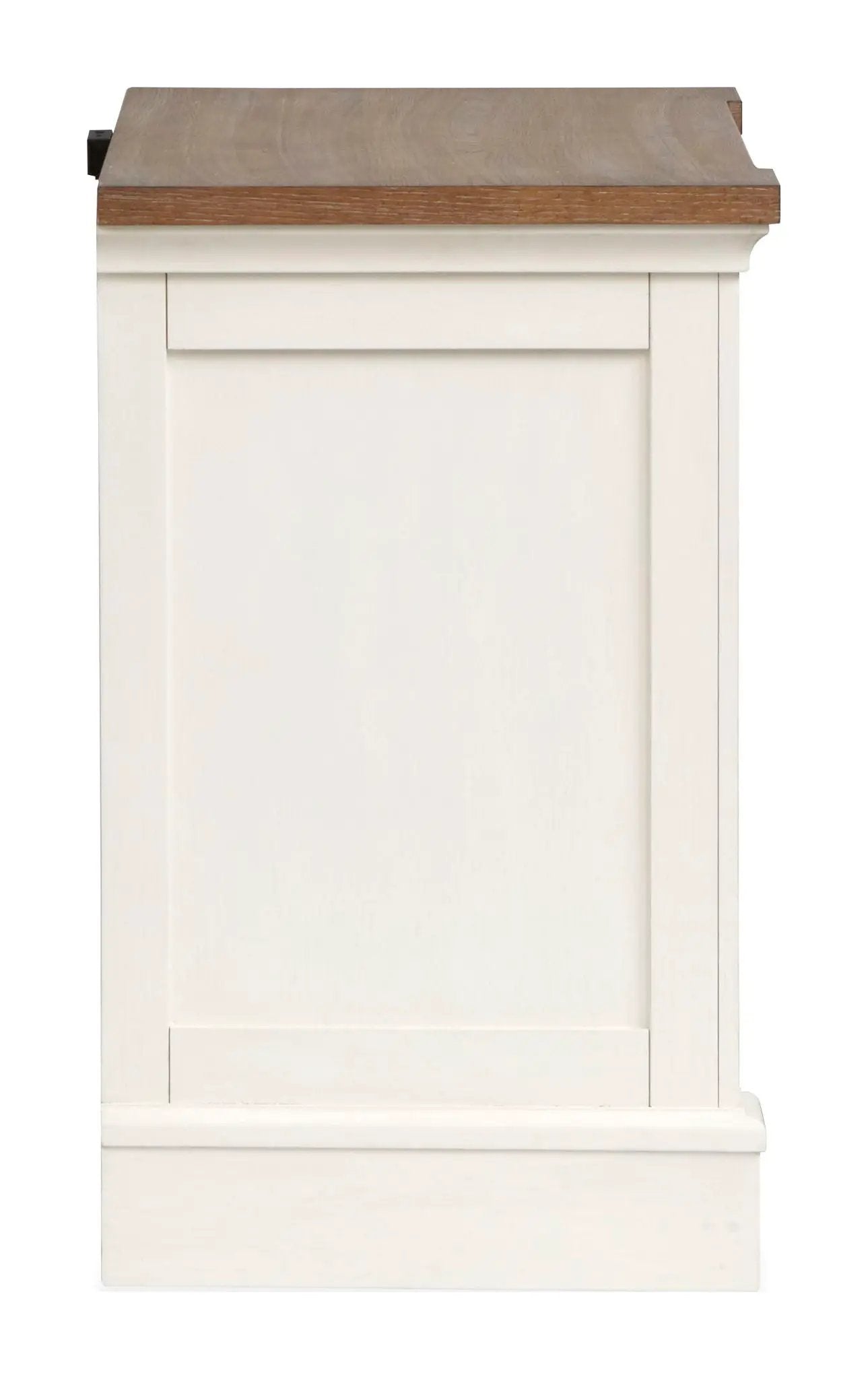 Kingston - Drawer Nightstand - Whisper White And Cerused Nutmeg by Unique Piece Furniture