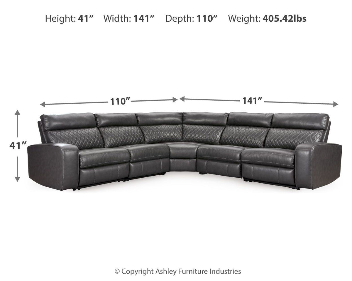 Samperstone - Power Reclining Sectional, photo 17 of 28
