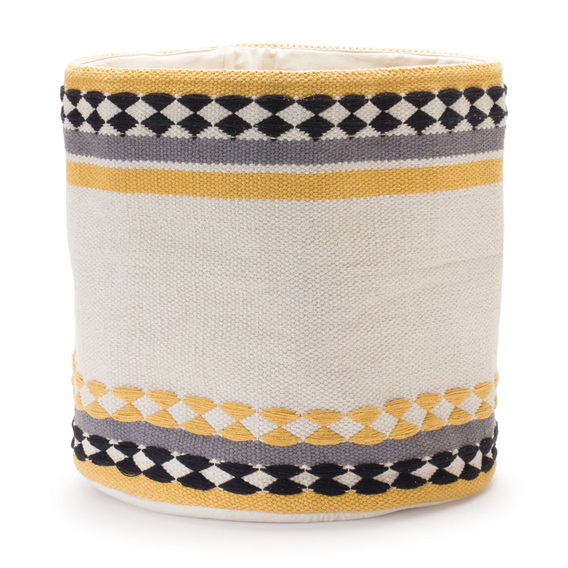 Striped Cotton Basket (Set of 2), photo 2 of 3
