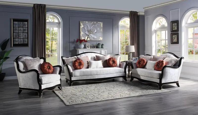 Nurmive - Sofa With 7 Pillows - Beige Fabric by Unique Piece Furniture
