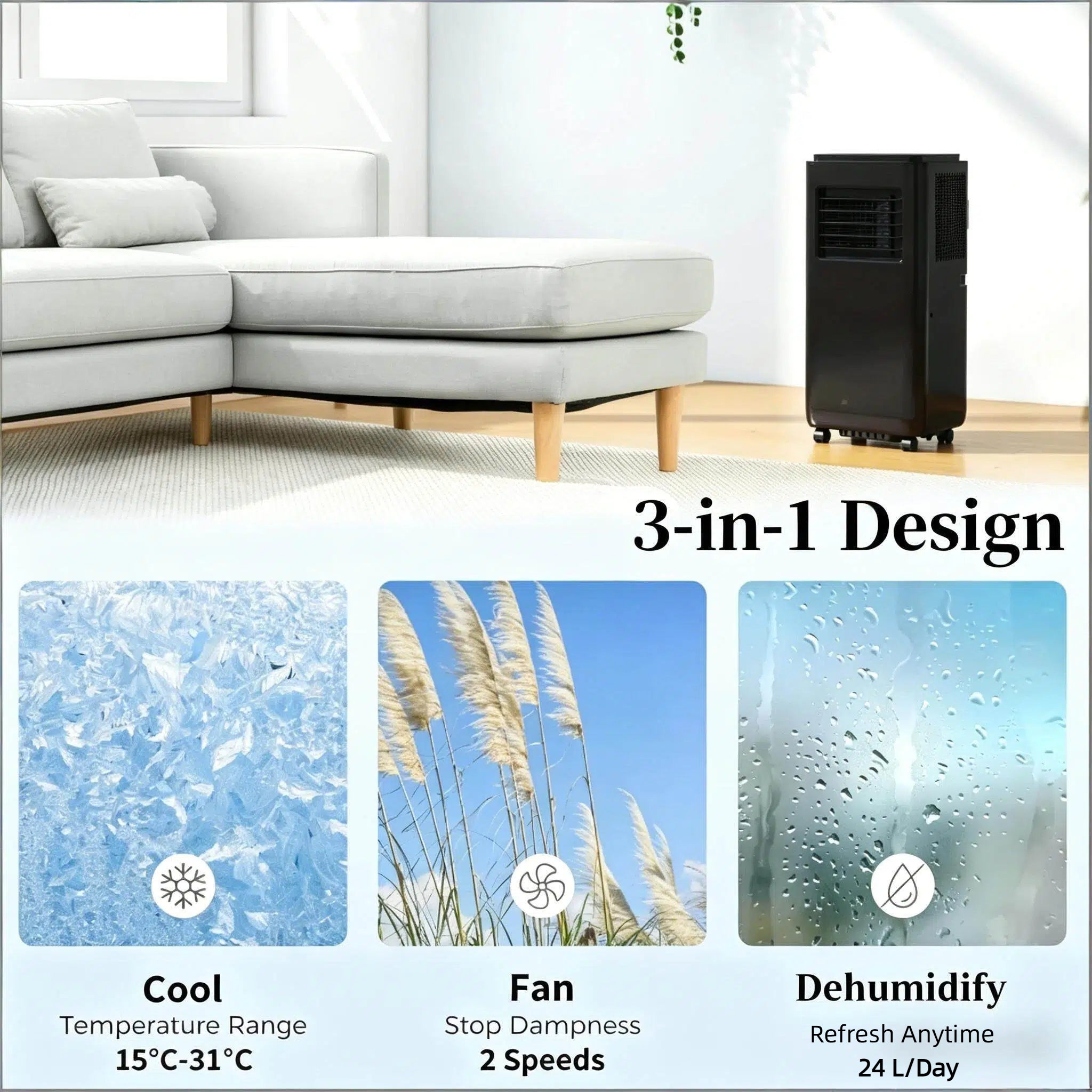 Air Conditioner with Five Modes, Portable Air Conditioner by HouseOfZazla