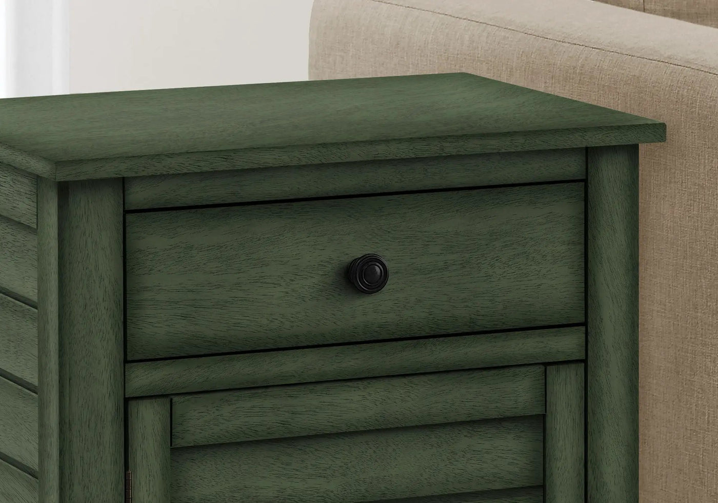 Accent Nightstand, Storage Drawer, Transitional by HouseOfZazla