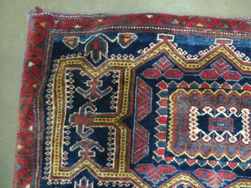3' X 4.5' Antique Handmade Turkish Tribal Wool Rug Double Saddle Bag Nice by Jewel Rugs