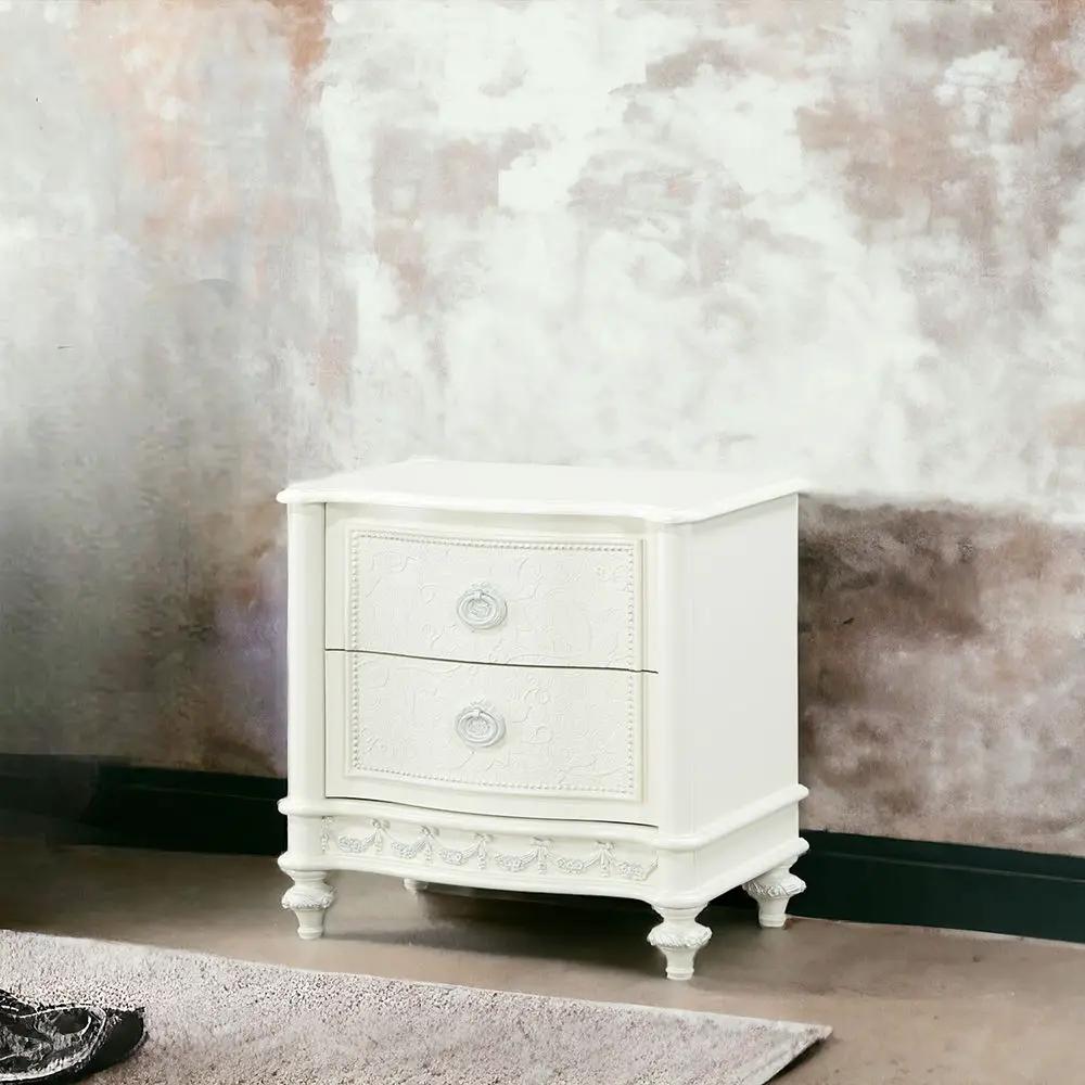 Dorothy - Nightstand With 2 Drawers - Ivory by Unique Piece Furniture