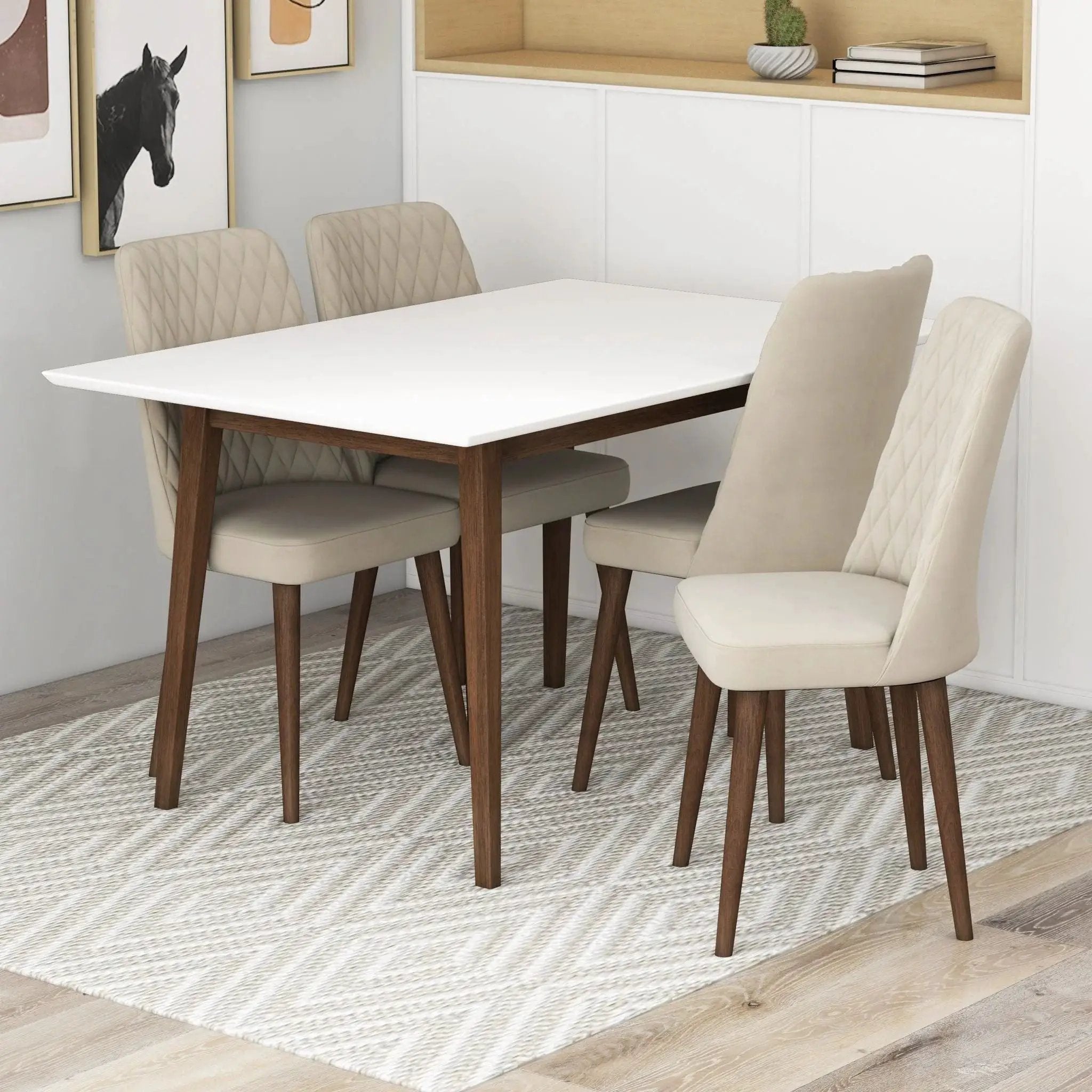 Mary - Modern Style Rectangular Dining Kitchen Table by Unique Piece Furniture