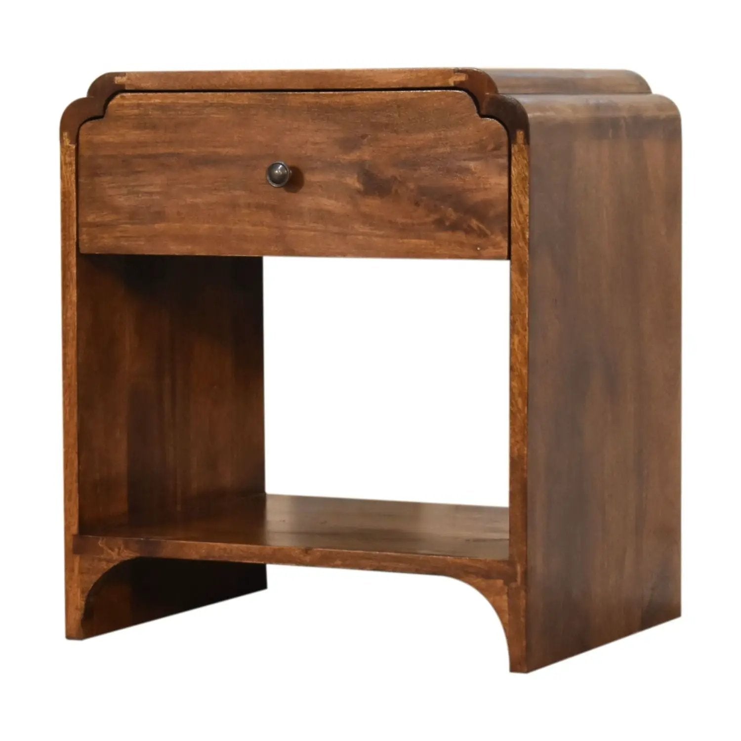Newton - Nightstand With A Drawer And Open Shelf by HouseOfZazla