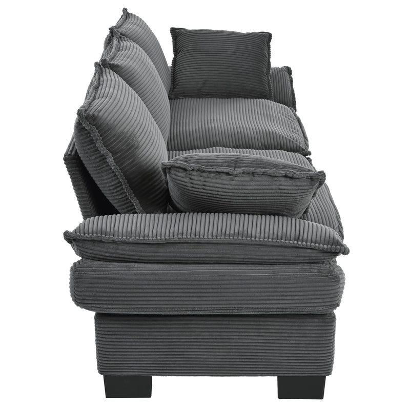 U-Style 85.4" Modern Curved Sofa by HouseOfZazla