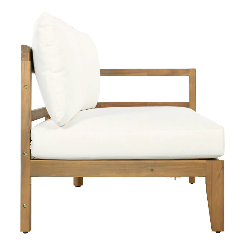Outdoor Acacia Wood 6-Seater Sectional Sofa Set by HouseOfZazla