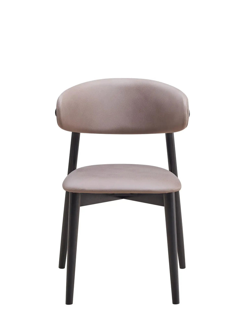 Lanae - Polished Microfiber Side Chair (Set of 2) - Gray by Unique Piece Furniture