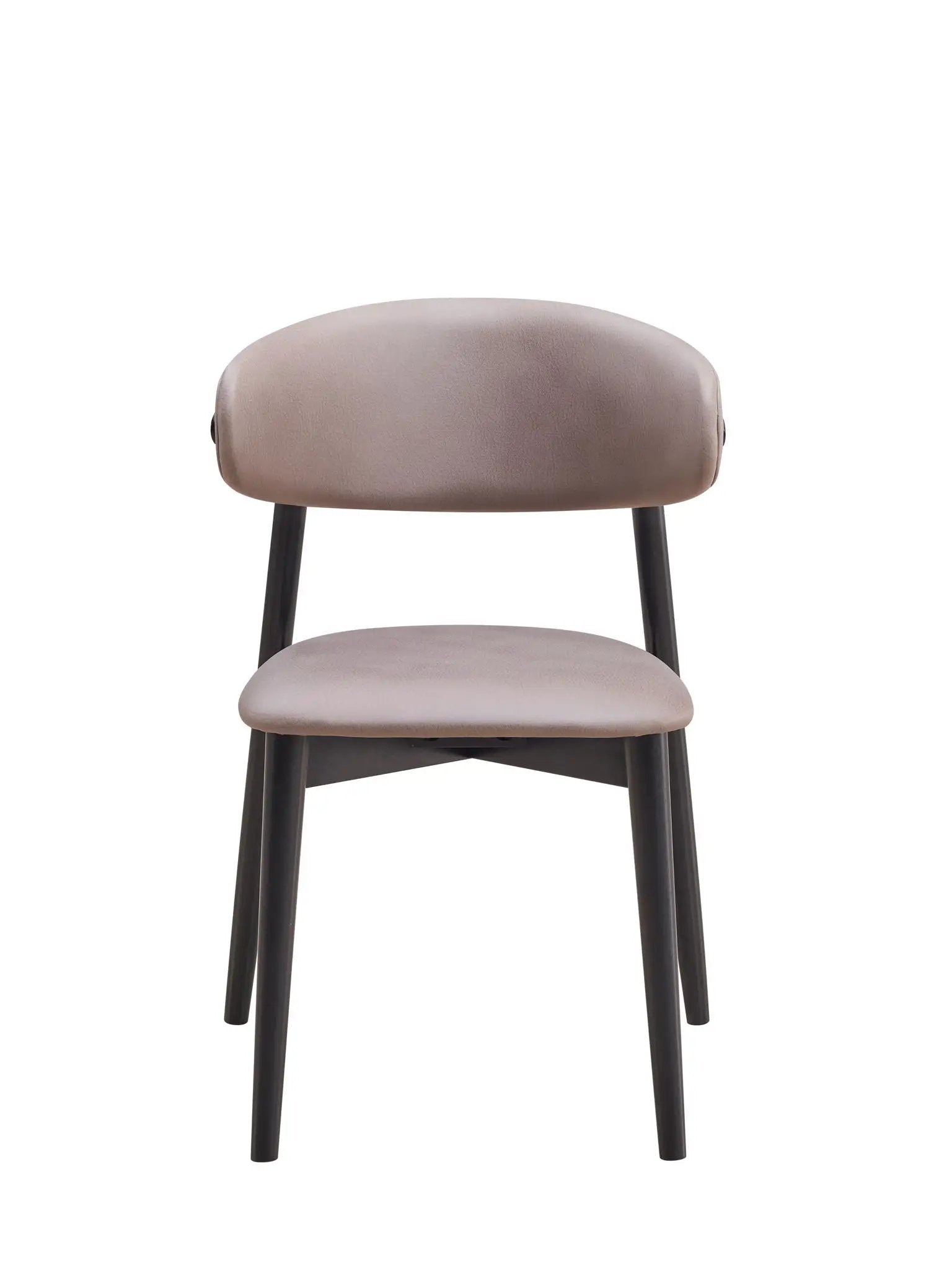 Lanae - Polished Microfiber Side Chair (Set of 2) - Gray by HouseOfZazla