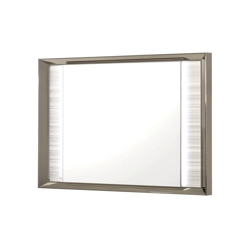 Star - Mirror With Built In LED And Frame - White by HouseOfZazla